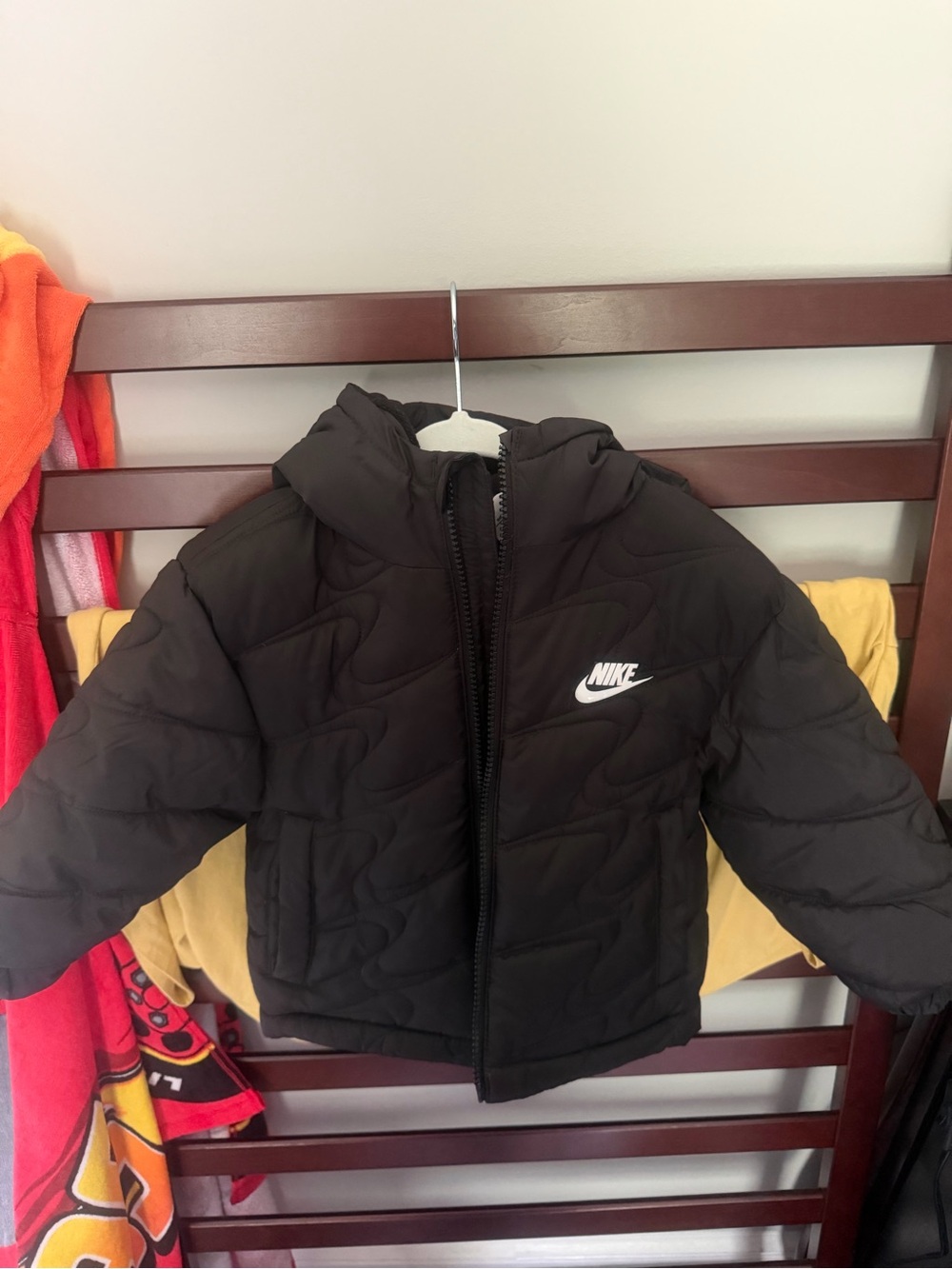Nike Black Puffer Jacket with Hood for Kids